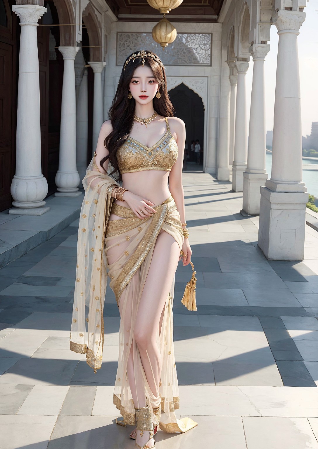 Beautiful Woman of the Taj Mahal