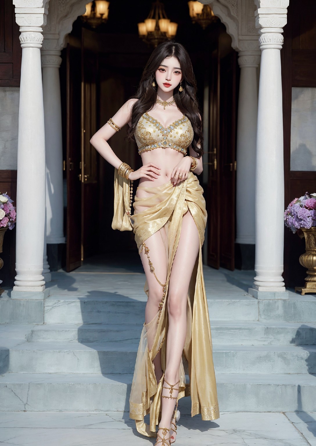 Beautiful Woman of the Taj Mahal