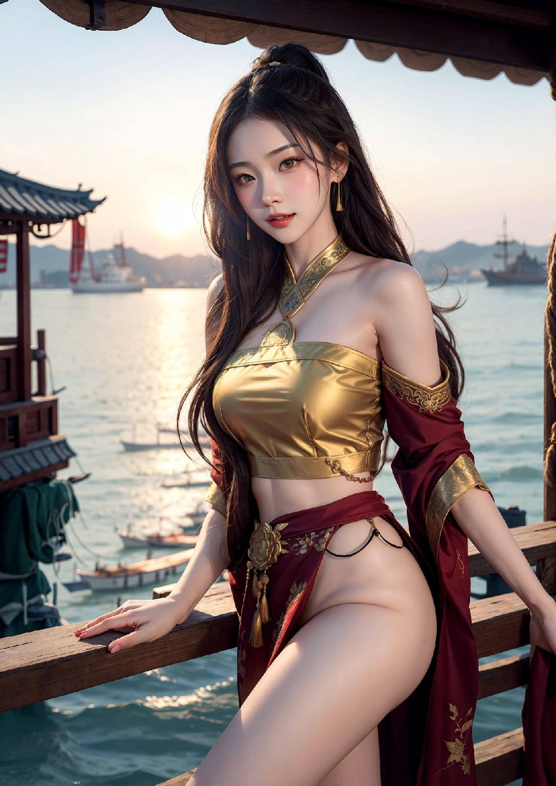 航行到西方的東方女孩