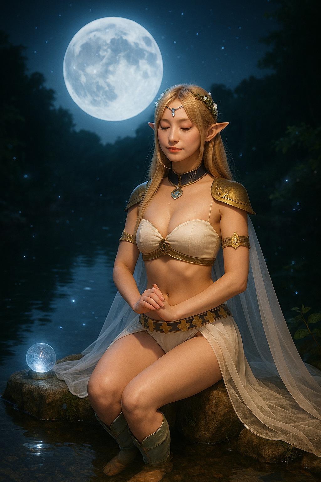 聖銀羽跡．精靈女戰士寫真