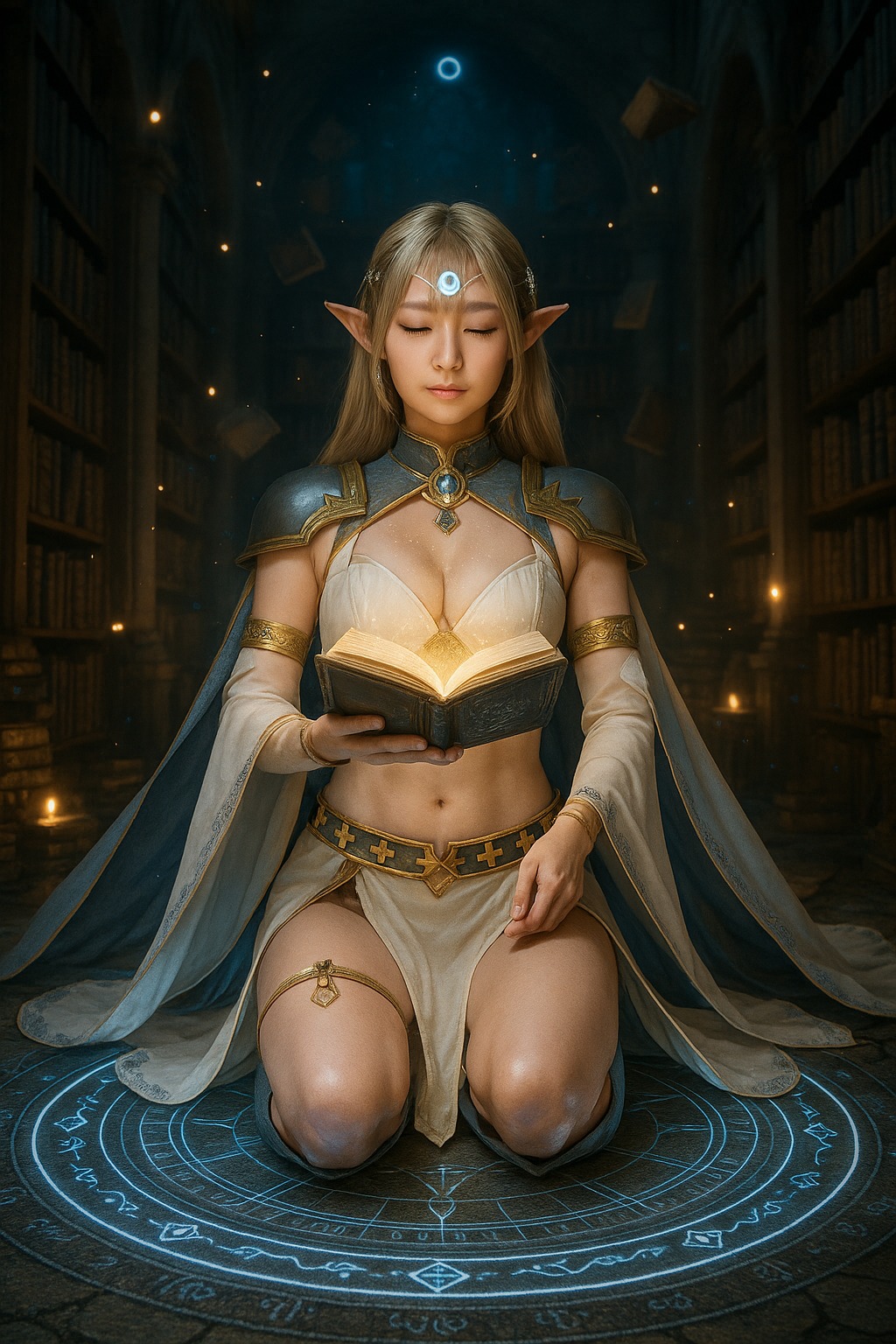 聖銀羽跡．精靈女戰士寫真