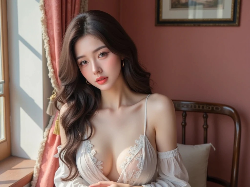 粉色的迷人小姐姐