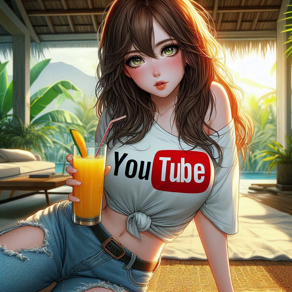 Cool juice at a tropical resort