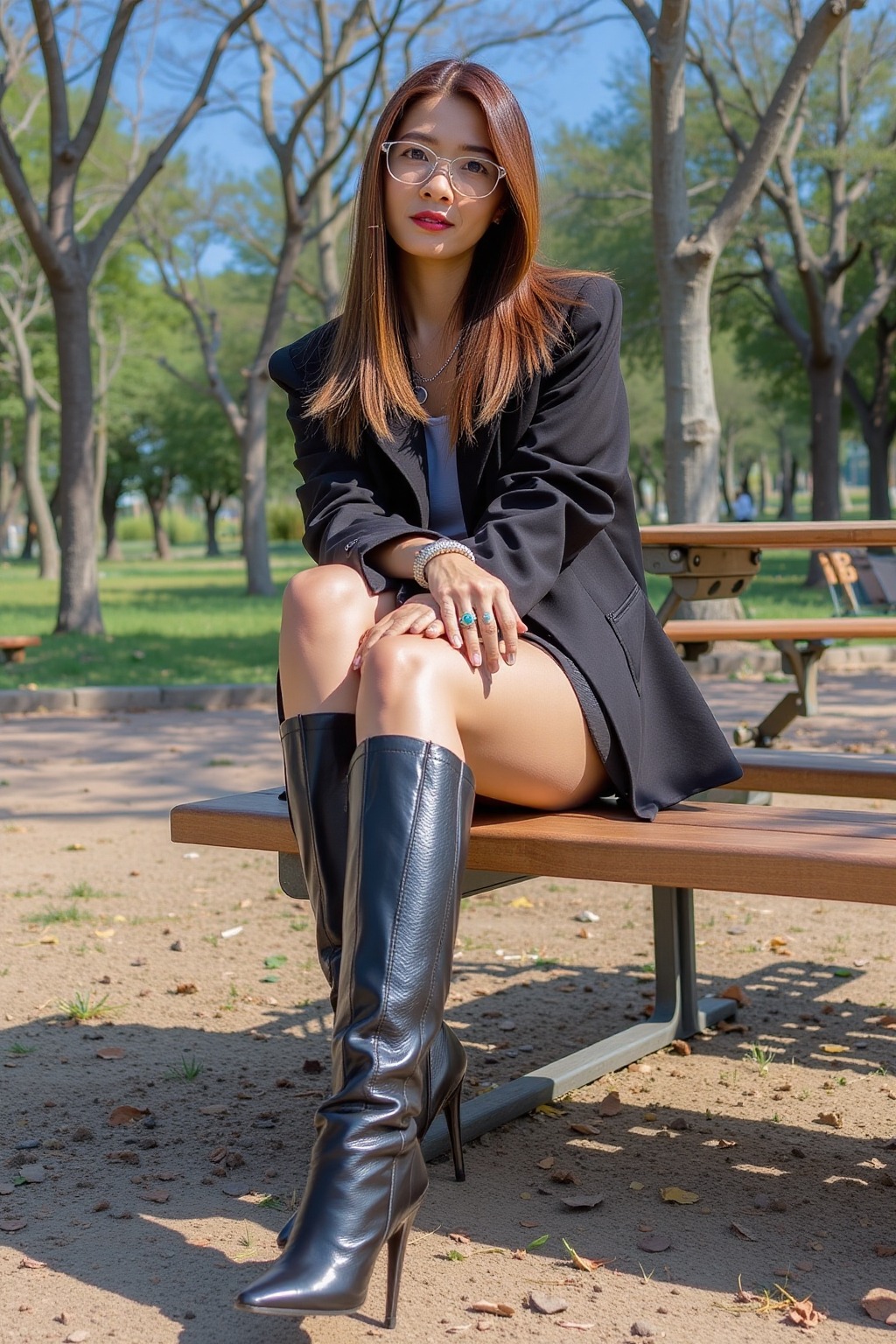 Tired. Take a break in the park