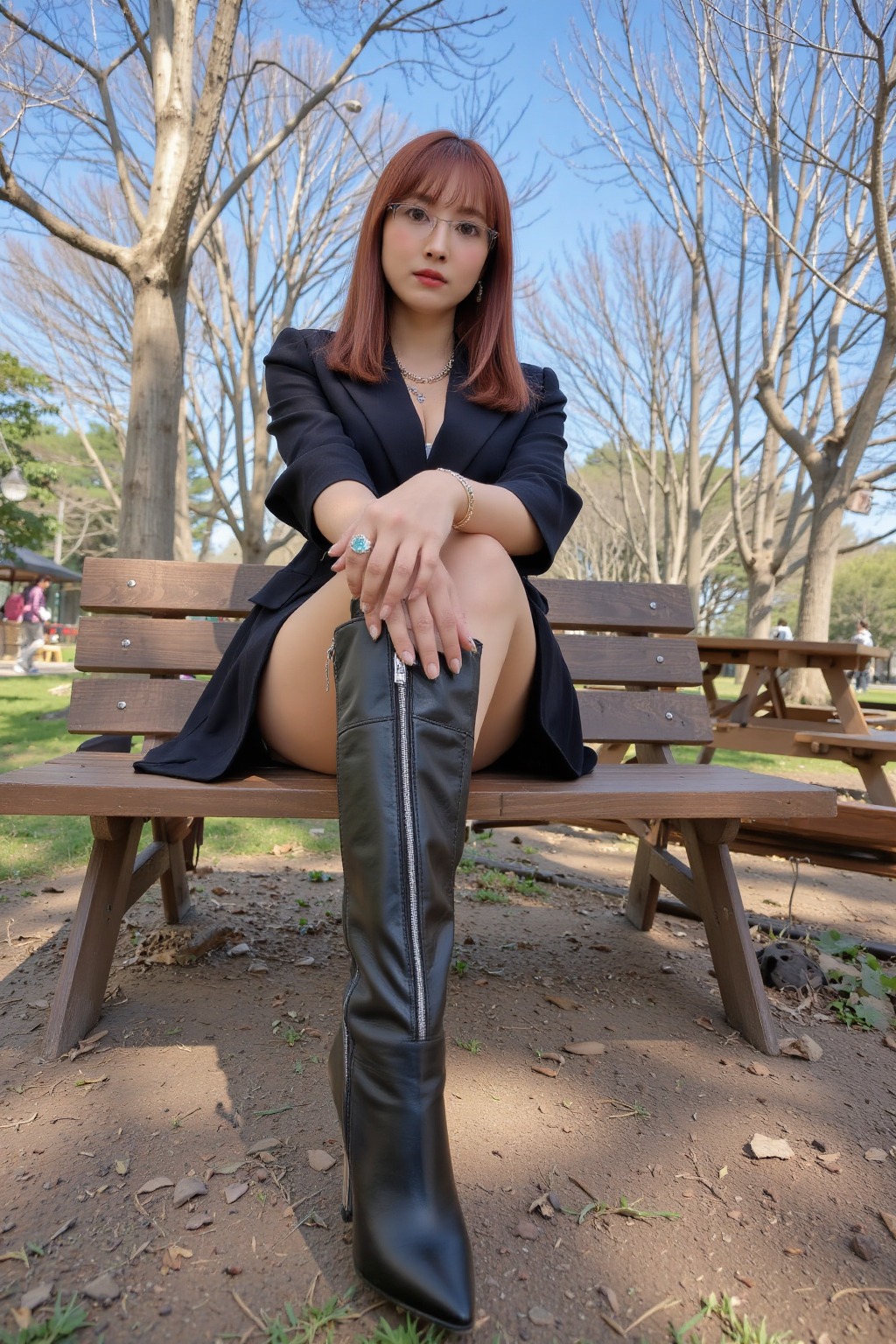 Tired. Take a break in the park