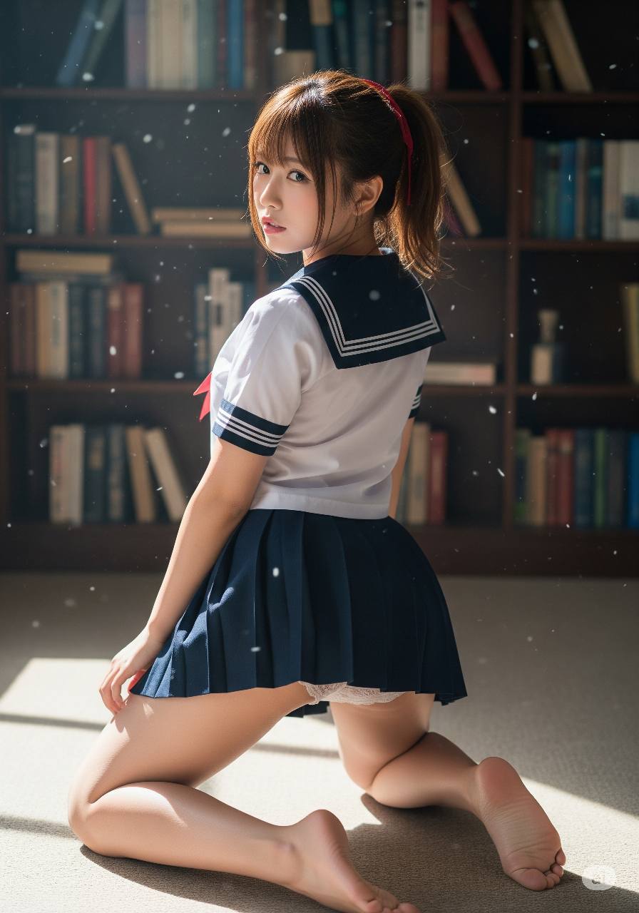 紫藤花下的凝眸