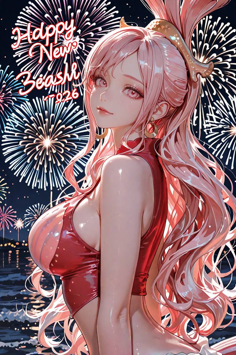 動漫美女迎接2026