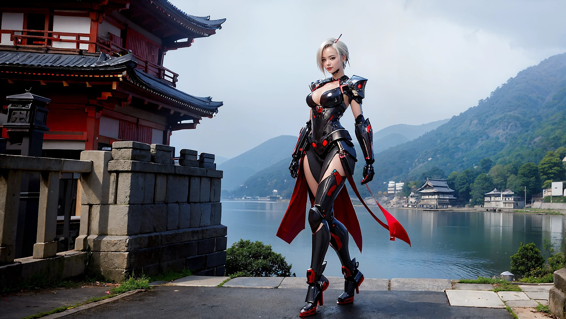 Cyberpunk Ninja Assassin