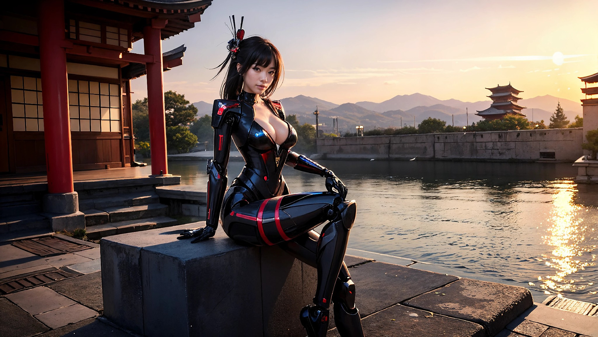 Cyberpunk Ninja Assassin