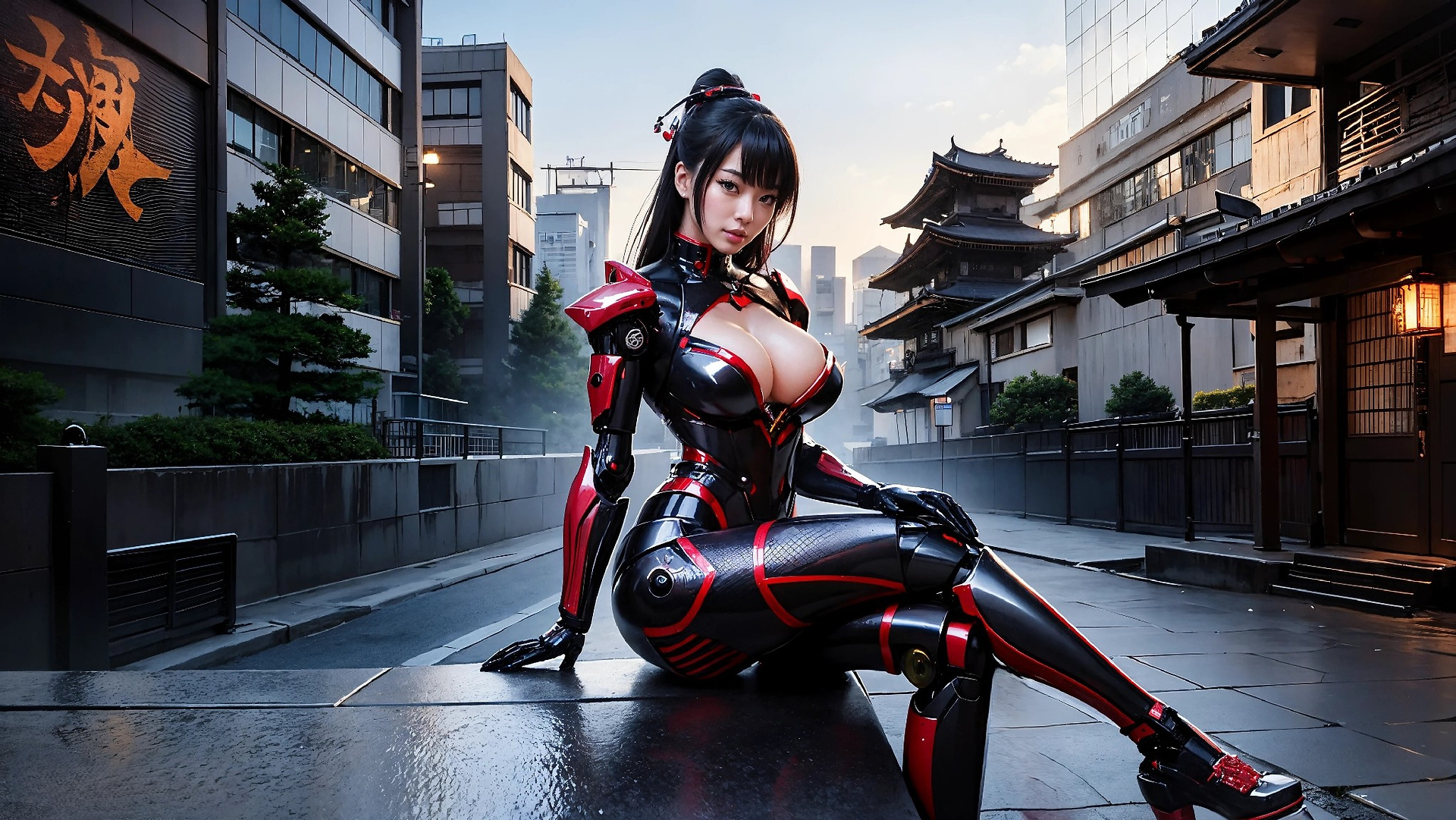 Cyberpunk Ninja Assassin