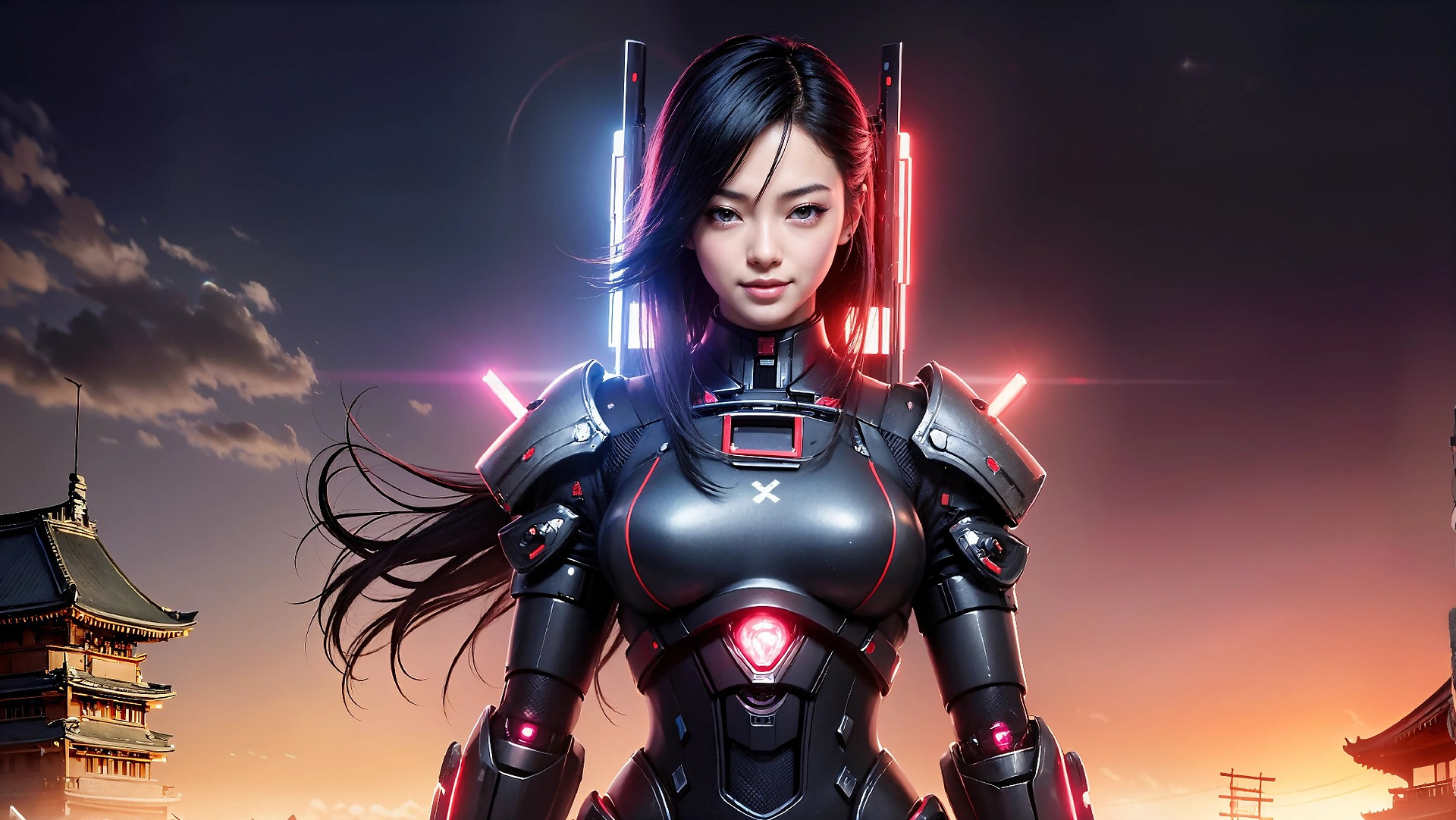 Cyberpunk Ninja Assassin