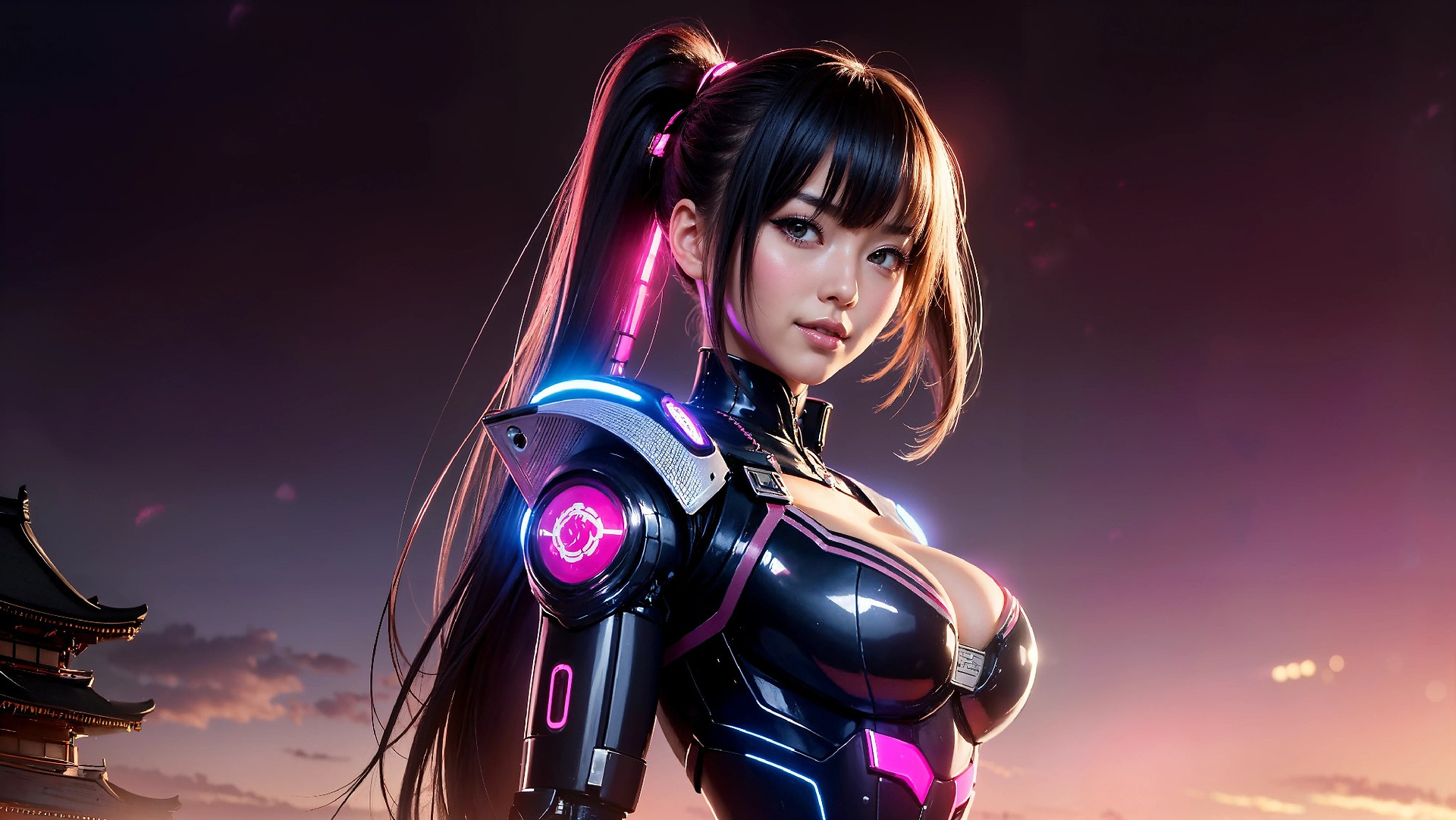Cyberpunk Ninja Assassin