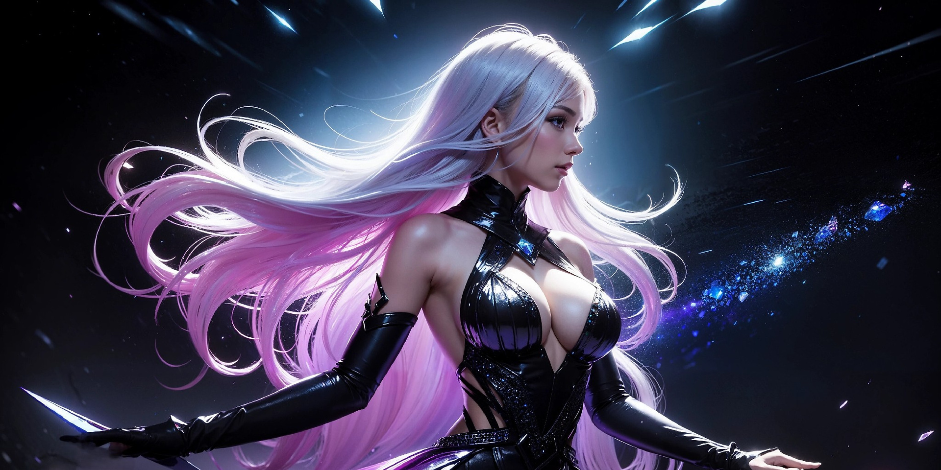 Vibrant Cosmic Princess Fashion