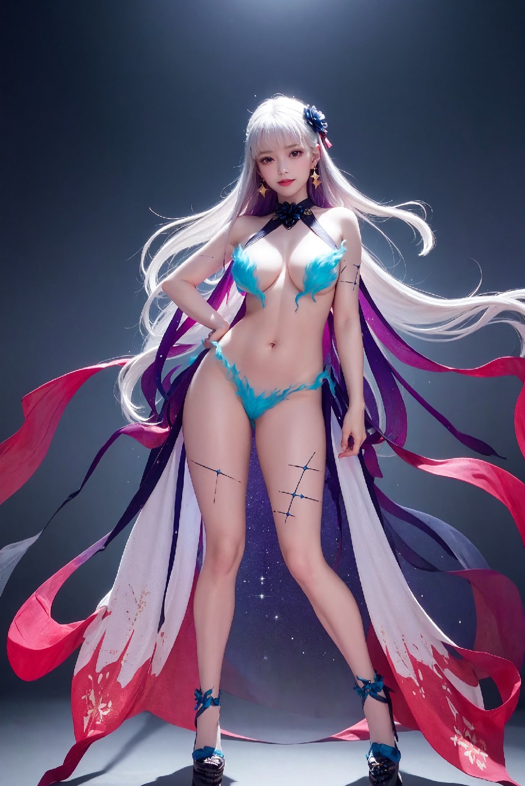 Kama-SwimsuitBlueFire2