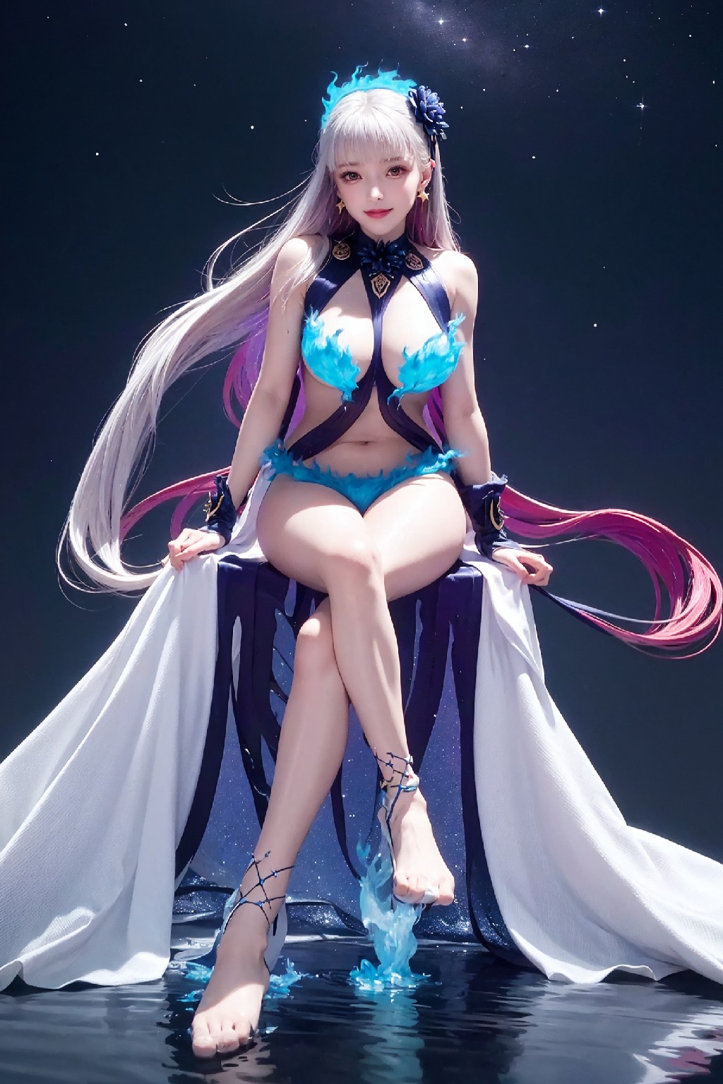 Kama-SwimsuitBlueFire