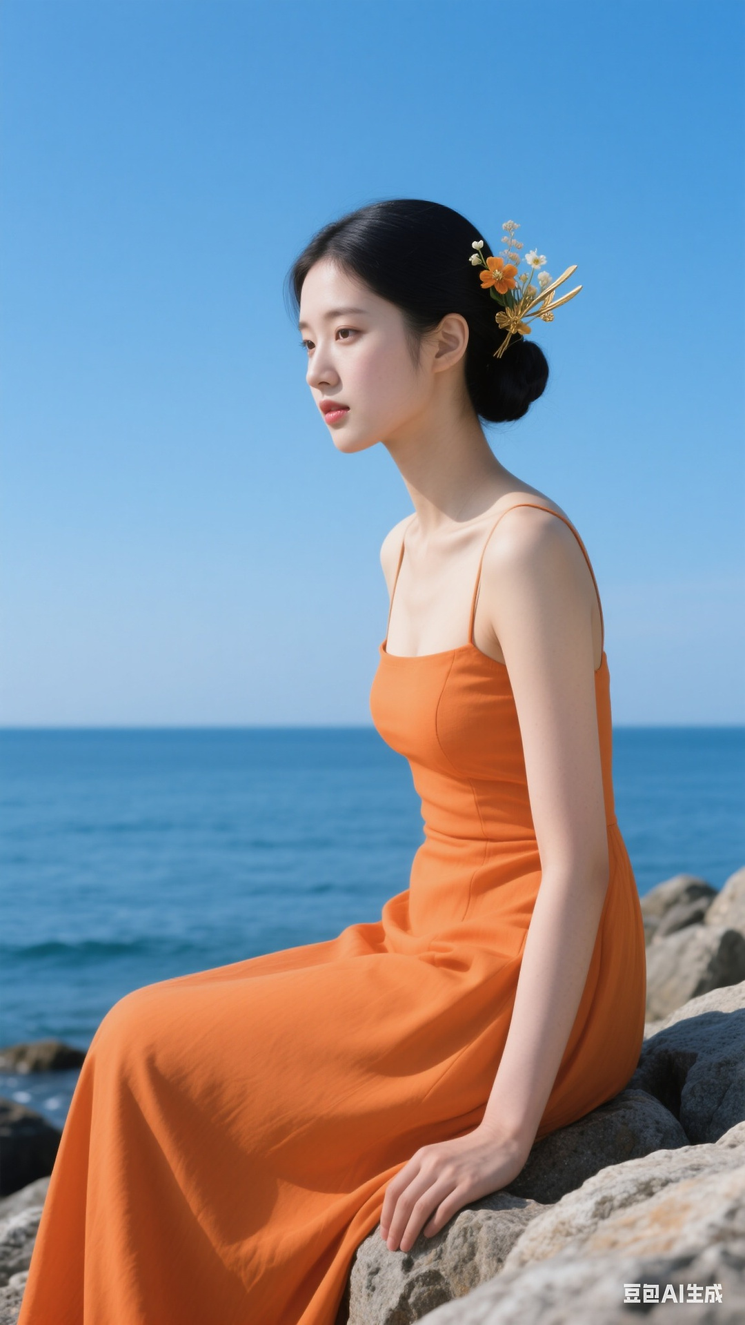 Orange dress