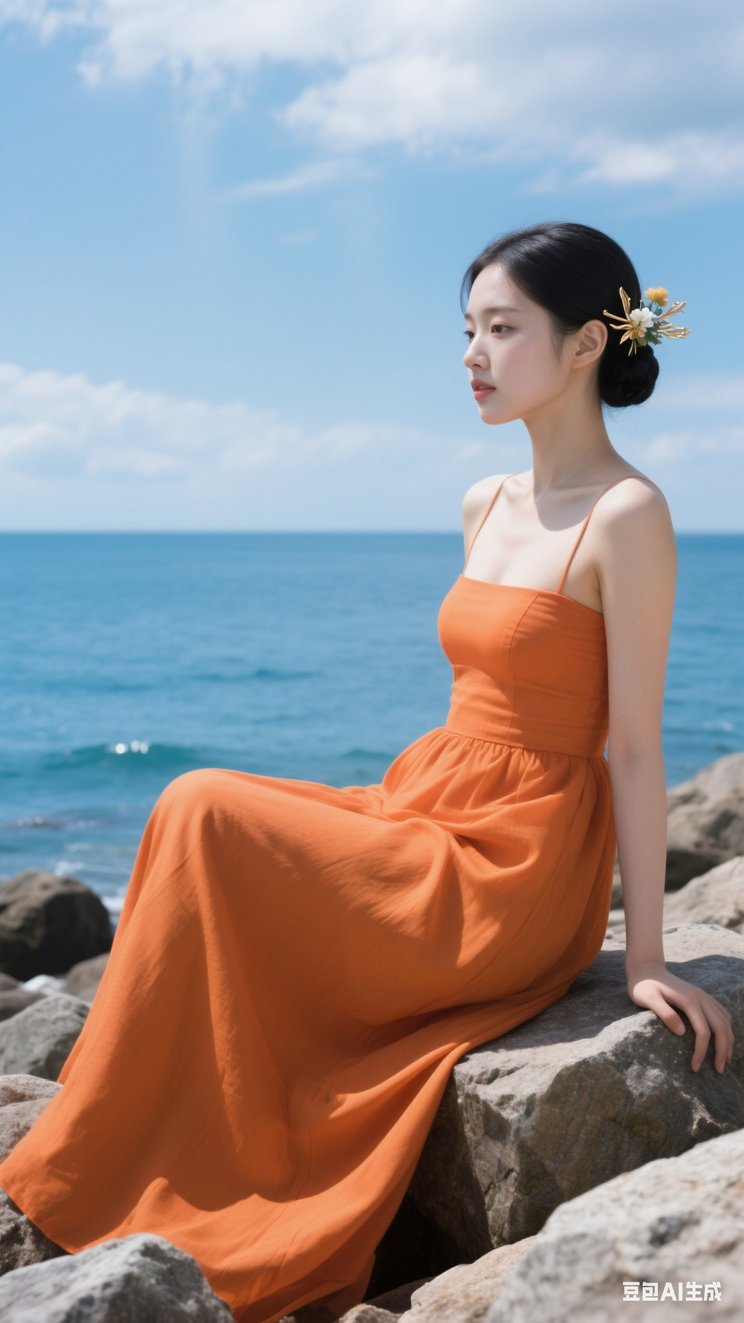 Orange dress