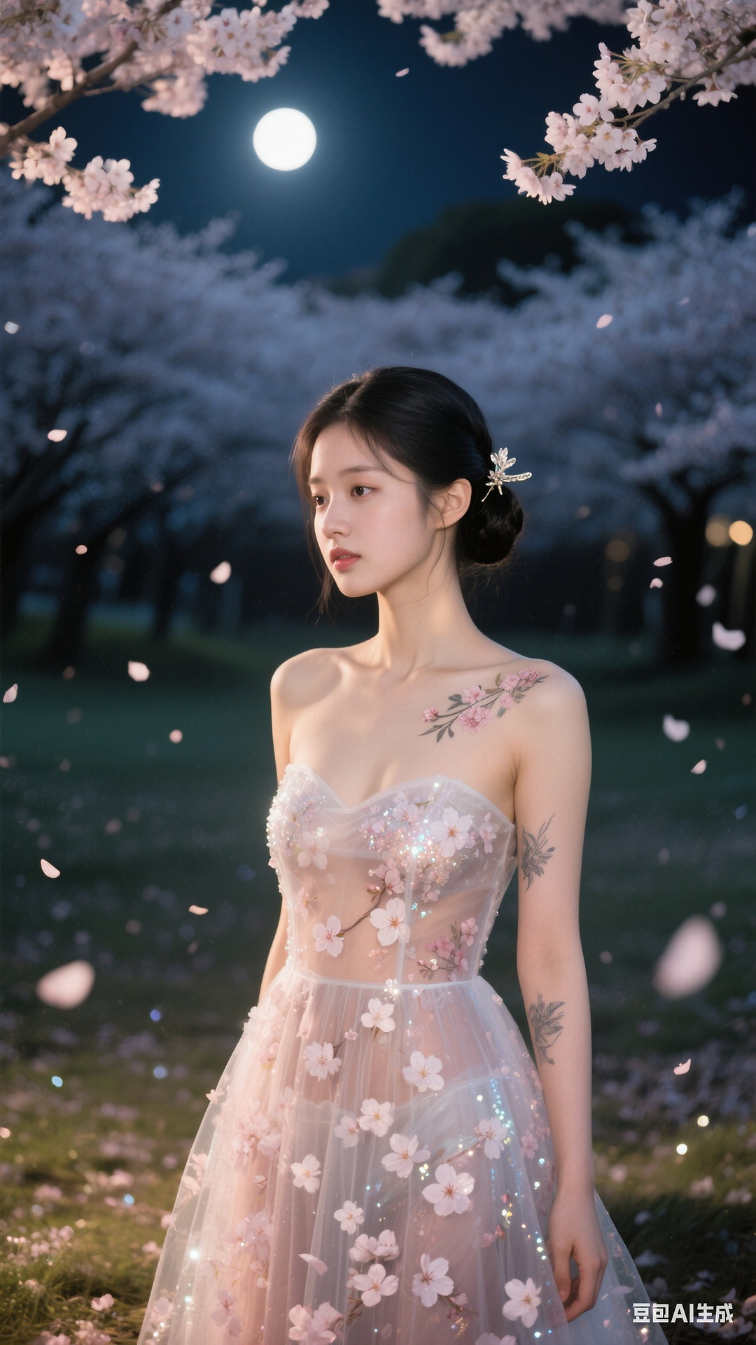 Sakura Petal Tattoo