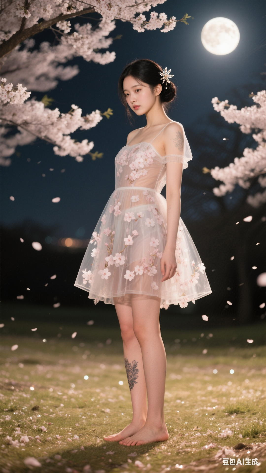 Sakura Petal Tattoo