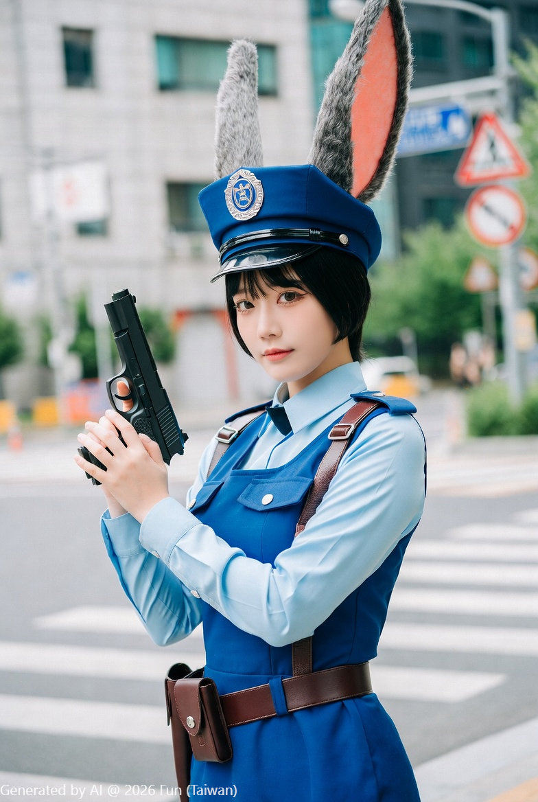 Fantasy # 42 Rabbit Police Bitch Don't Run!! Look at me stiffen you with a