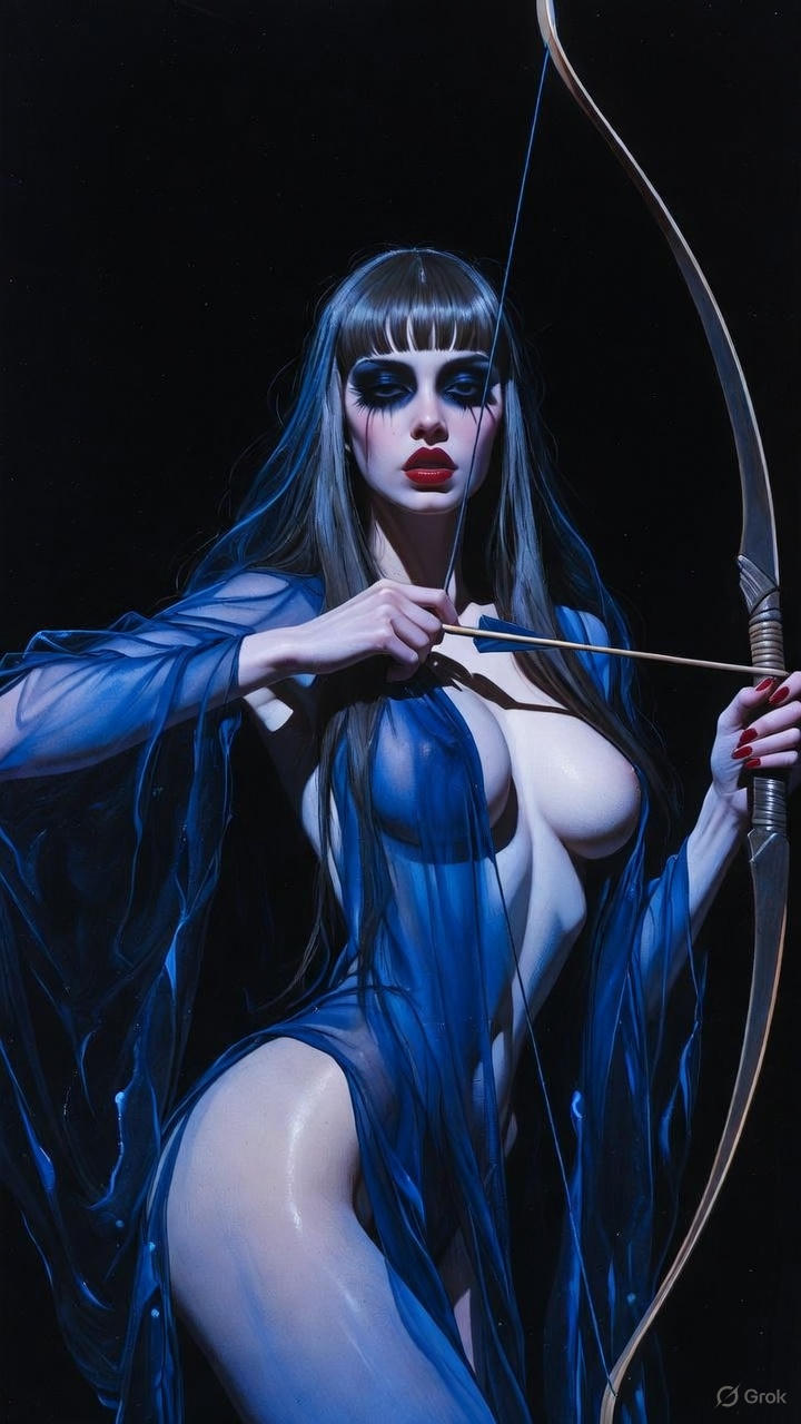 Deep Indigo Monk Robe