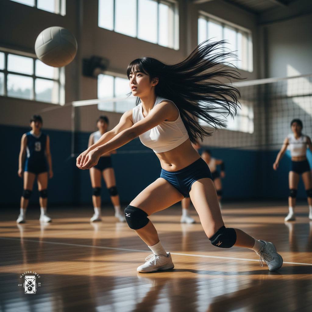 Beautiful volleyball girl