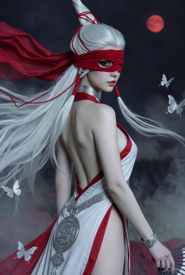 Luo Yihe fluttering. Light hem with the wind