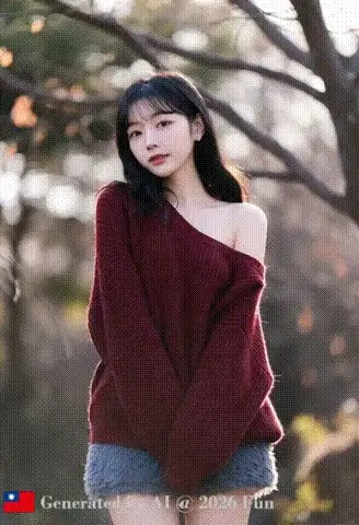 MY Korean girlfriend # 38 off shoulder sweater