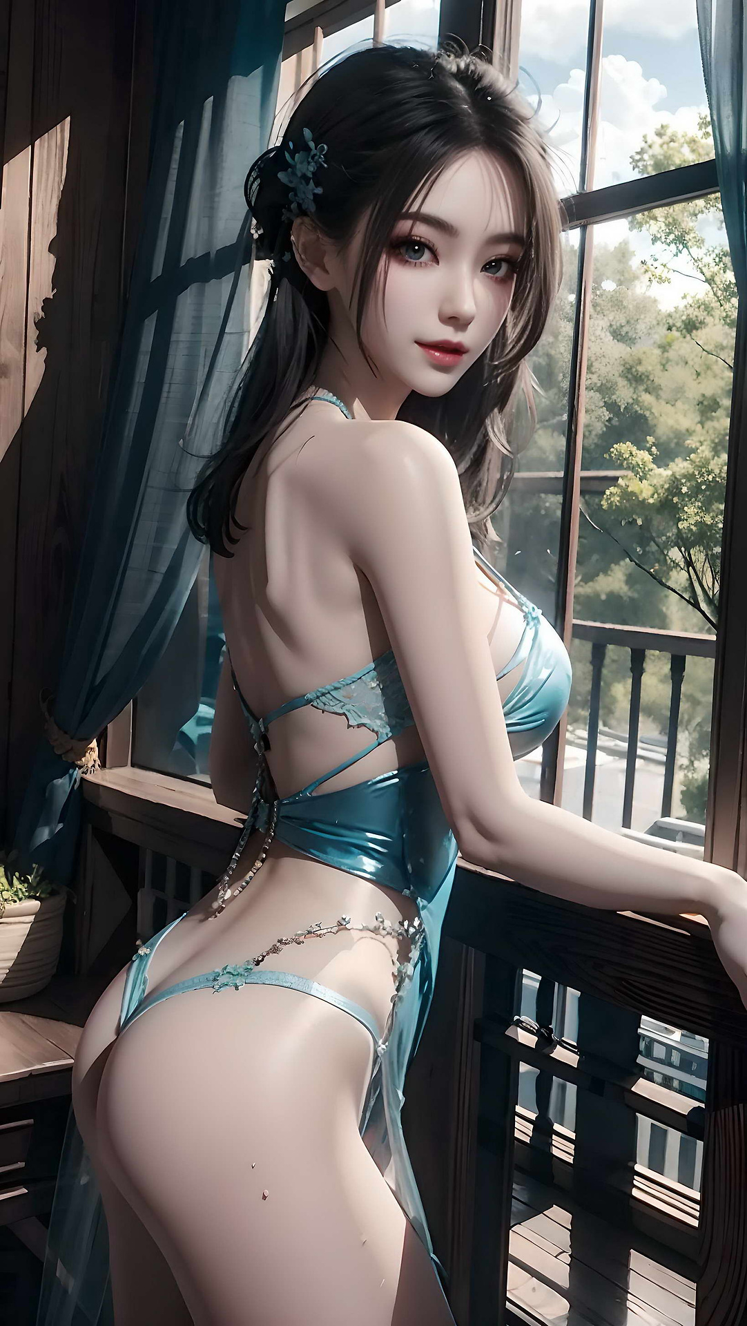 Flame Lingji Green Underwear