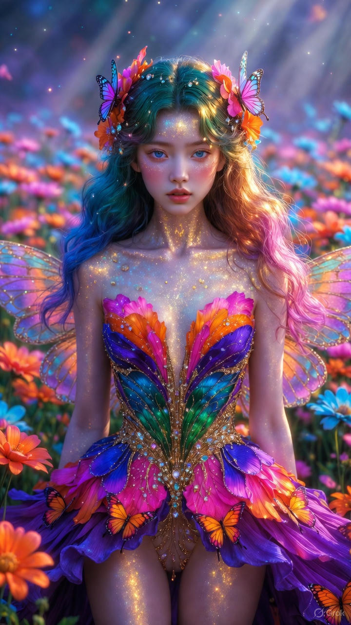 Petals and Butterfly Wings Tights