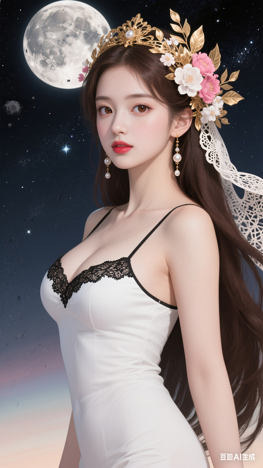 Black lace pattern