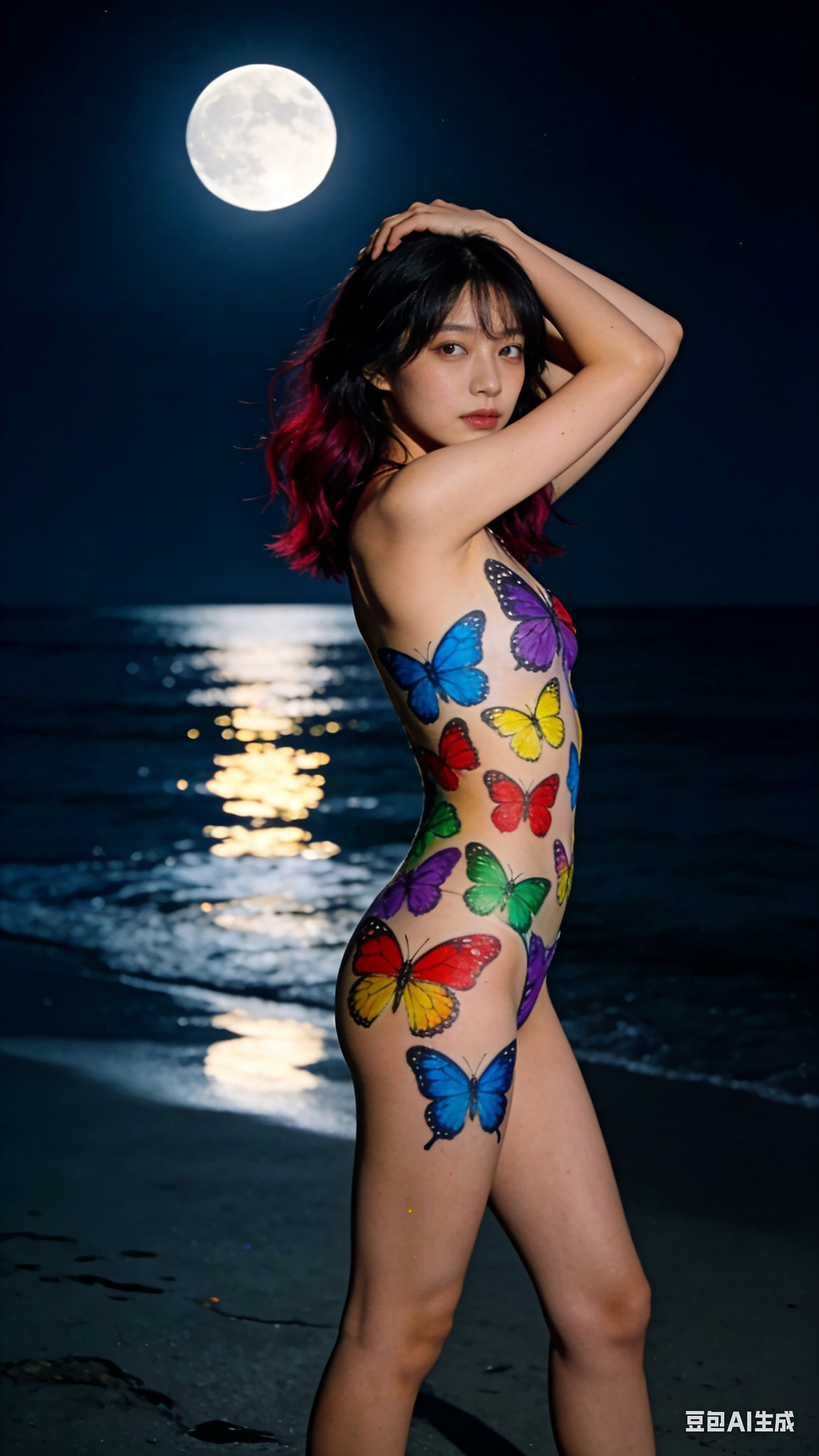 Butterfly Body Painting