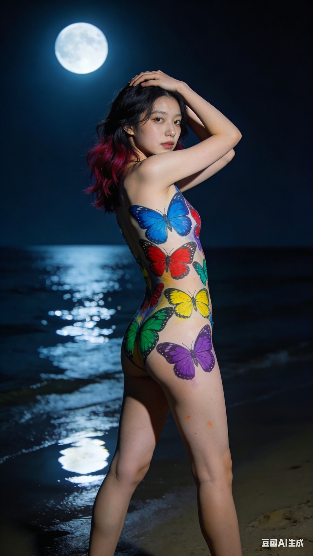 Butterfly Body Painting