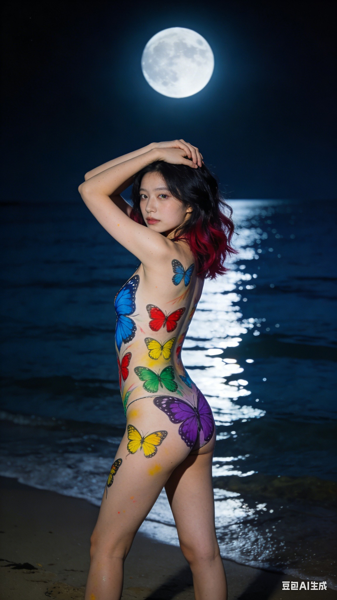 Butterfly Body Painting