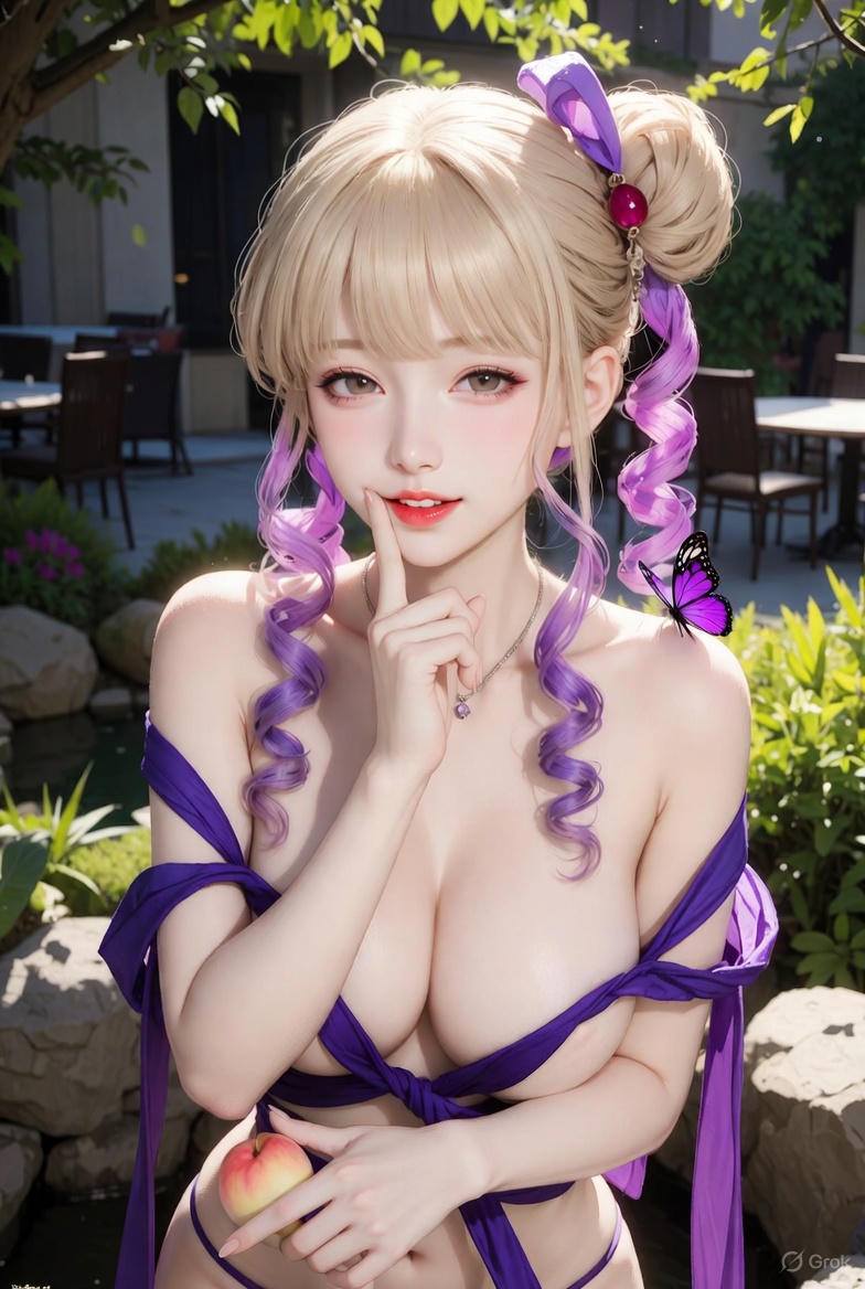 Sister's Purple Ribbon Costume