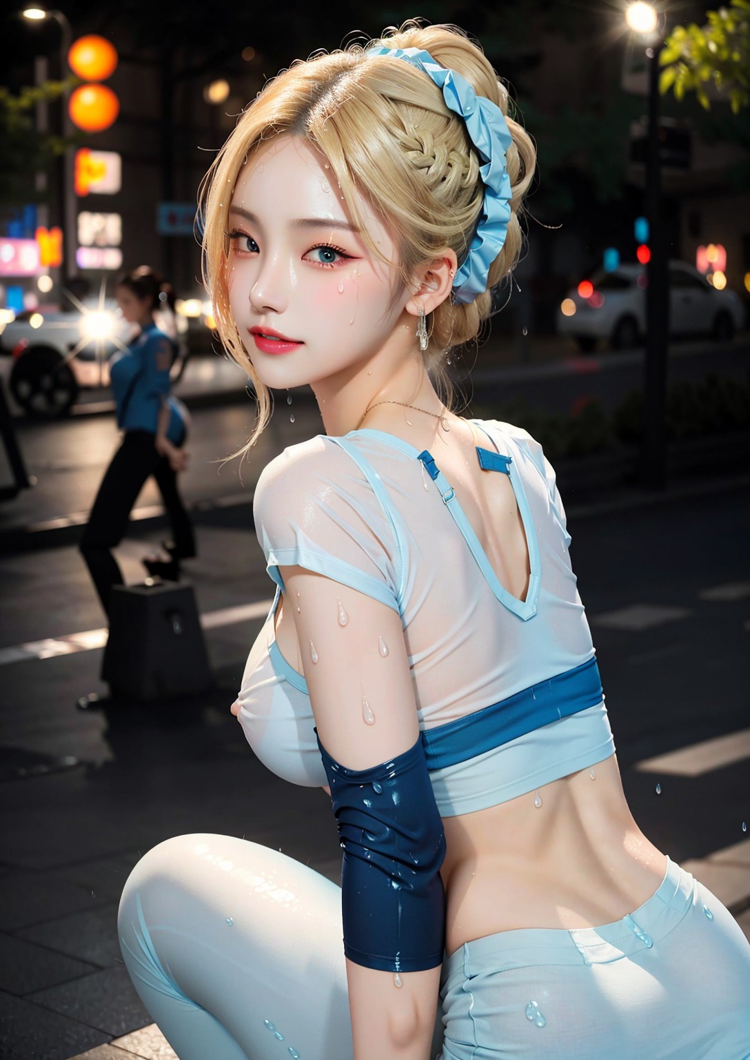 Girl who likes nudity on the street