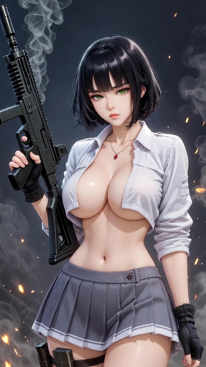 Girl with a gun