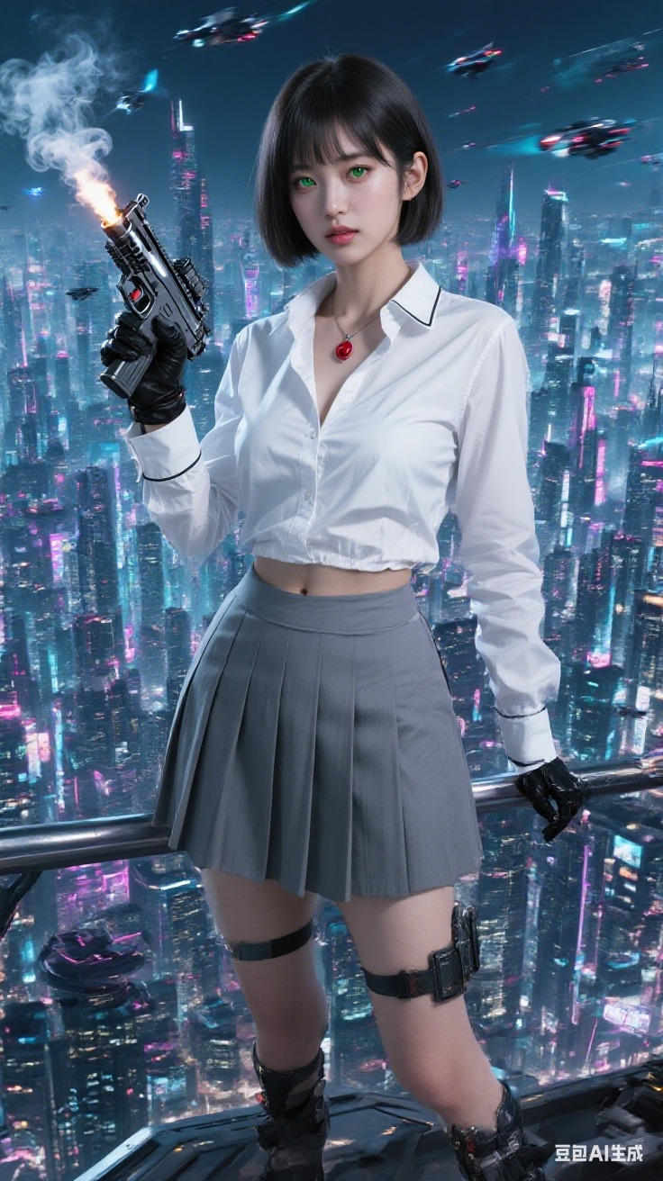Girl with a gun