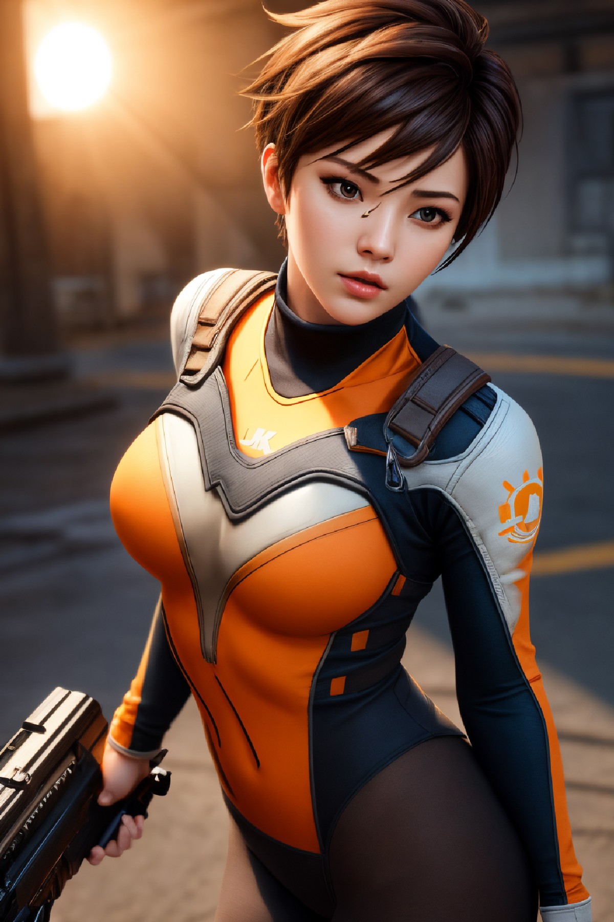 Lena Oxton, code-named "The Hunt"