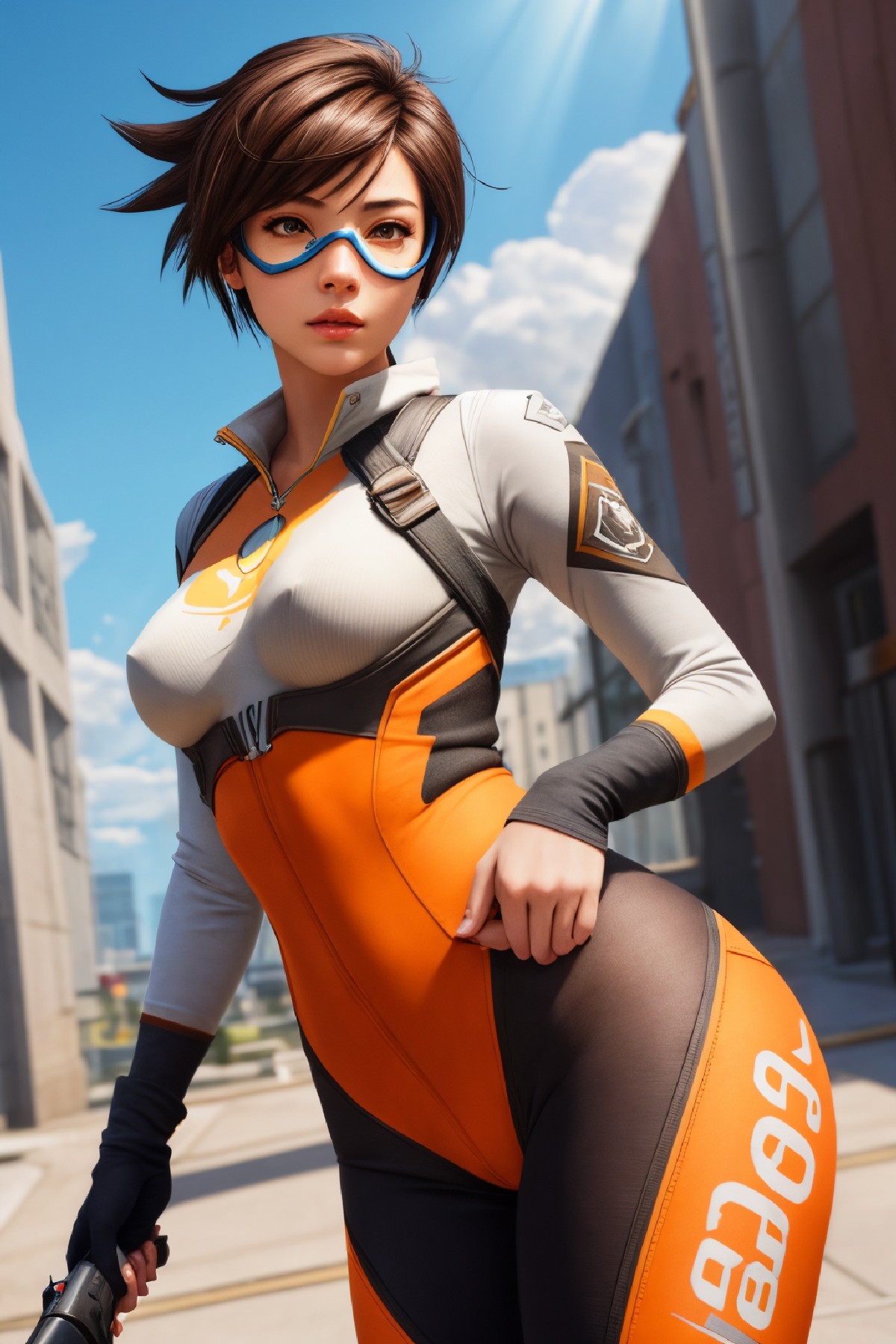 Lena Oxton, code-named "The Hunt"