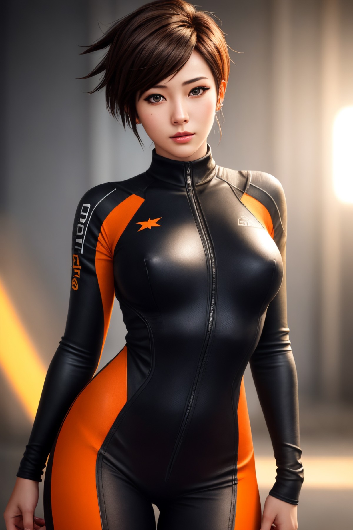Lena Oxton, code-named "The Hunt"