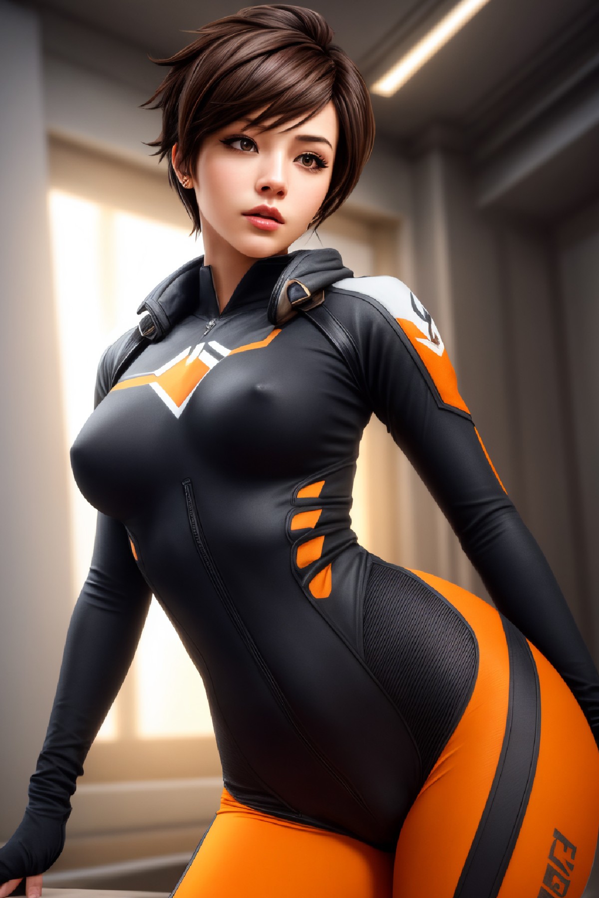 Lena Oxton, code-named "The Hunt"