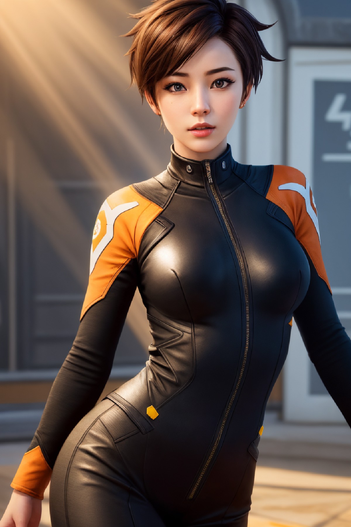 Lena Oxton, code-named "The Hunt"