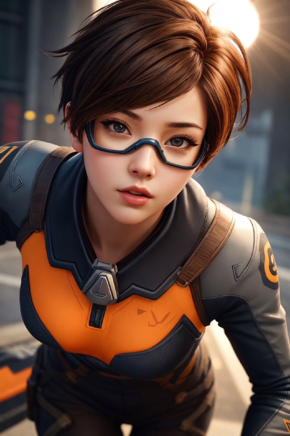 Lena Oxton, code-named "The Hunt"
