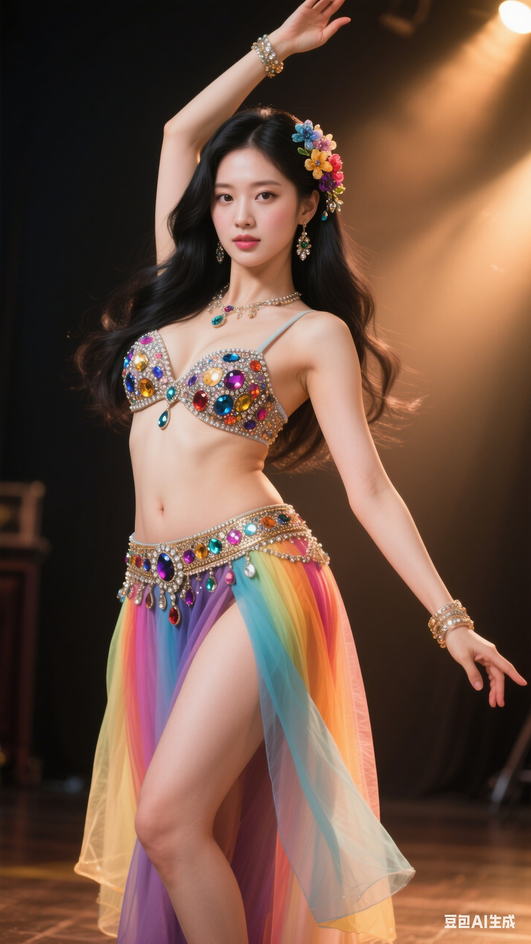 Rainbow Gem Belly Dancer