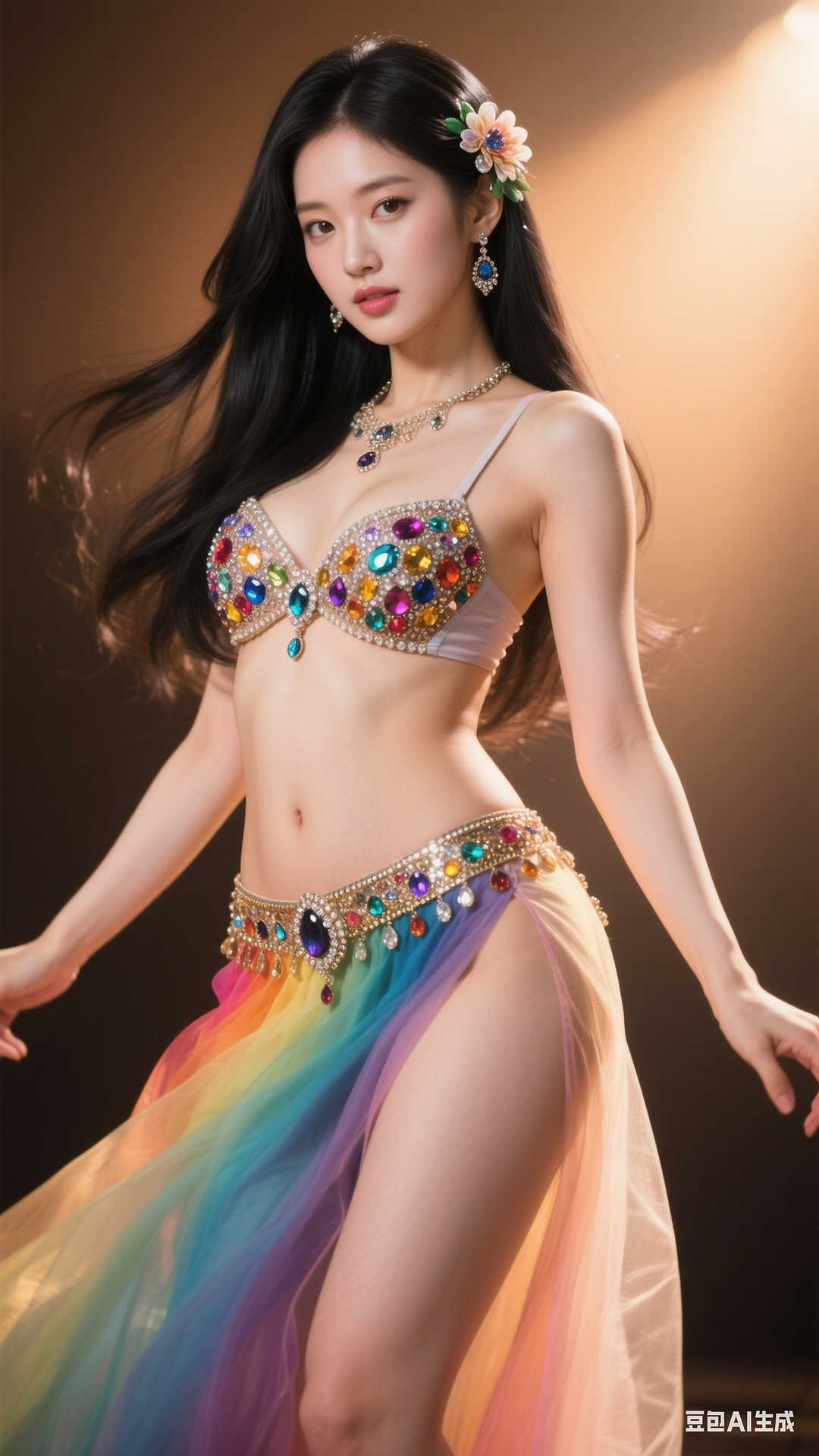Rainbow Gem Belly Dancer