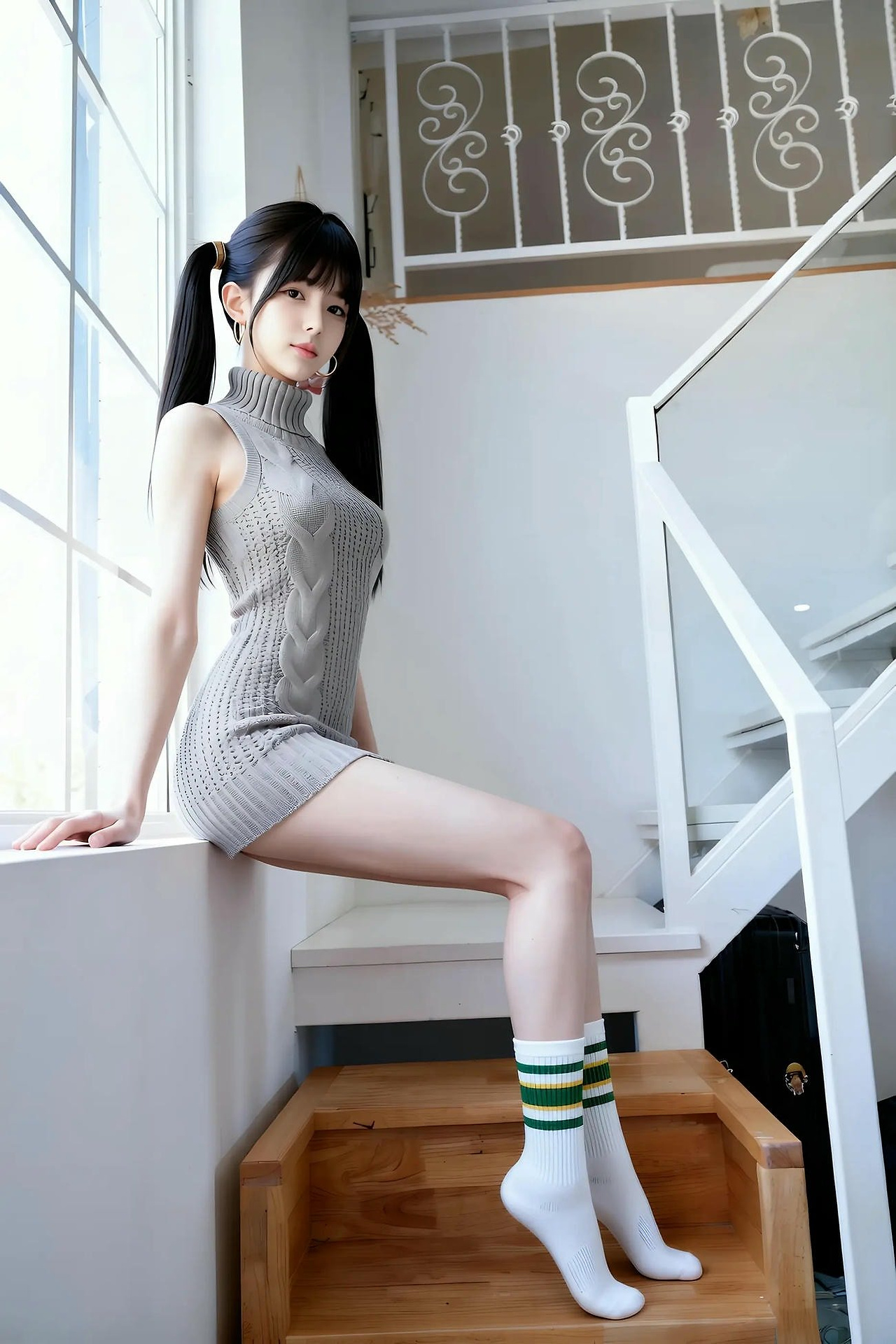 Grapefruit - knitted skirt